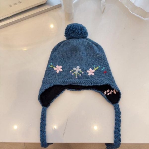 MARNI Nuovo cappello con paraorecchie a doppio strato, cappello con paraorecchie in maglia di lana jacquard (SGYKE)
