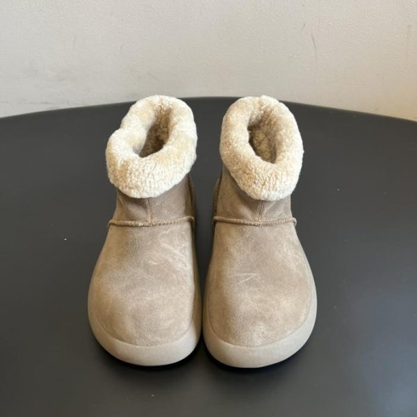 Stivali corti in peluche con punta tonda UG di alta qualità (LKESO)