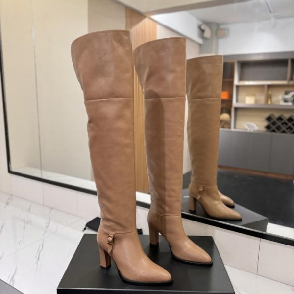 repliche,replica,perfette,siti di,affidabili,migliori siti,dove comprare,1:1,scarpe da ginnastica Stivali lunghi SAINT LAURENT Jill, 8,5 cm (40, 41, 42 su misura) (DHUSW)