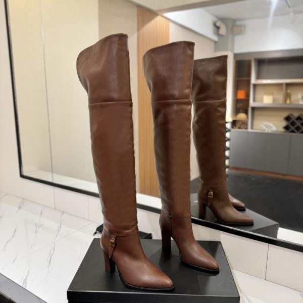repliche,replica,perfette,siti di,affidabili,migliori siti,dove comprare,1:1,scarpe da ginnastica Stivali lunghi SAINT LAURENT Jill, 8,5 cm (40, 41, 42 su misura) (QB6YW)