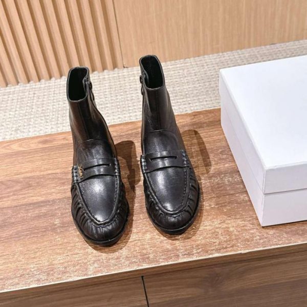repliche,replica,perfette,siti di,affidabili,migliori siti,dove comprare,1:1,scarpe da ginnastica Stivaletti alla caviglia con volant e lettere SAINT LAURENT (4YRTV)