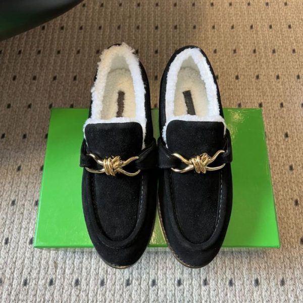repliche,replica,perfette,siti di,affidabili,migliori siti,dove comprare,1:1,scarpe da ginnastica Nuove mules piatte in peluche di alta qualità Bottega Veneta Autunno/Inverno (VV1OM)