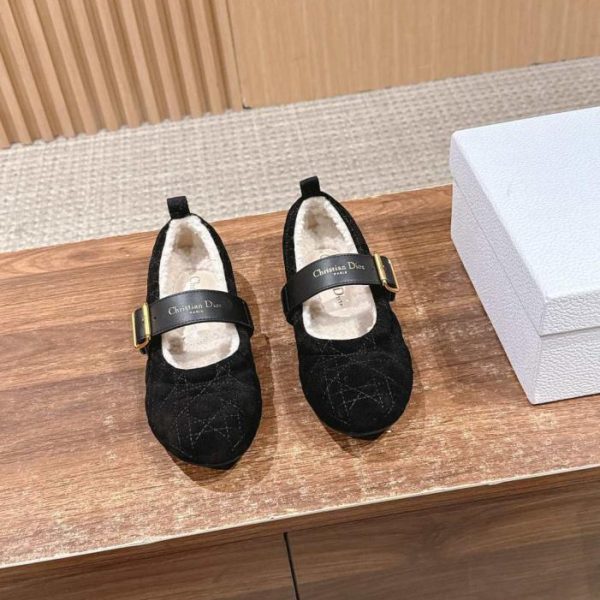 repliche,replica,perfette,siti di,affidabili,migliori siti,dove comprare,1:1,scarpe da ginnastica Mocassini Mary Jane in lana nuovi Christian Dior autunno/inverno (O2FT2)