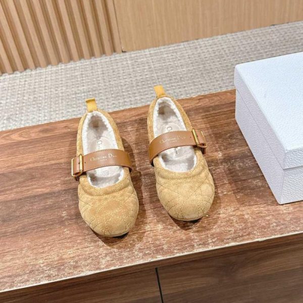 repliche,replica,perfette,siti di,affidabili,migliori siti,dove comprare,1:1,scarpe da ginnastica Mocassini Mary Jane in lana nuova Christian Dior autunno/inverno (T76AL)