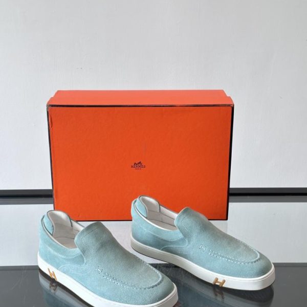 Scarpe casual Hermes, pelle scamosciata (4GTZG)