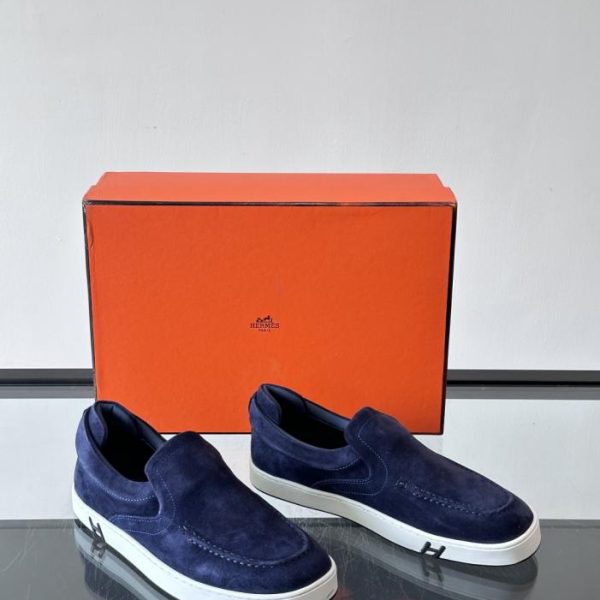 repliche,replica,perfette,siti di,affidabili,migliori siti,dove comprare,1:1,scarpe da ginnastica Collezione di scarpe casual Hermes, pelle scamosciata (7QKBM)