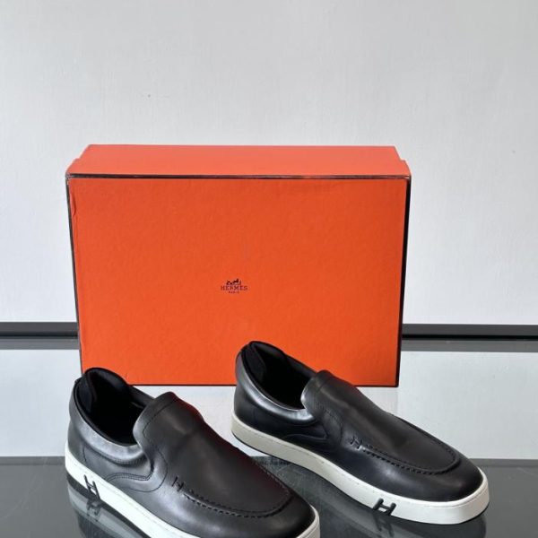 repliche,replica,perfette,siti di,affidabili,migliori siti,dove comprare,1:1,scarpe da ginnastica Collezione di scarpe casual Hermes, pelle scamosciata (GGGT7)