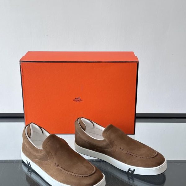 repliche,replica,perfette,siti di,affidabili,migliori siti,dove comprare,1:1,scarpe da ginnastica Collezione di scarpe casual Hermes, pelle scamosciata (ZQAZ8)