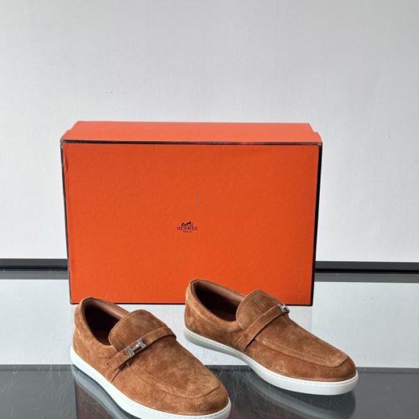 repliche,replica,perfette,siti di,affidabili,migliori siti,dove comprare,1:1,scarpe da ginnastica Mocassini Hermes in pelle scamosciata (59M0W)
