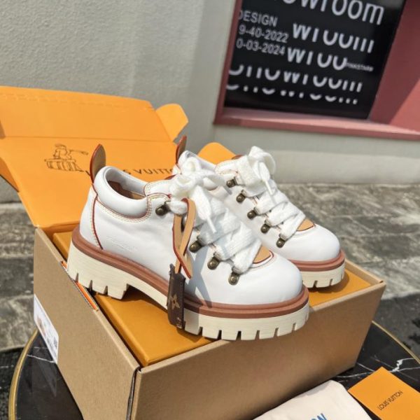 repliche,replica,perfette,siti di,affidabili,migliori siti,dove comprare,1:1,scarpe da ginnastica Nuovi arrivi autunno/inverno Louis Vuitton – Scarpe Derby da trekking con lacci LV Remix di alta gamma (CFQ54)