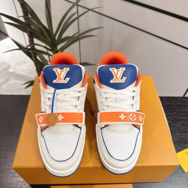 repliche,replica,perfette,siti di,affidabili,migliori siti,dove comprare,1:1,scarpe da ginnastica Sneakers LV Trainer di alta gamma, nuovo design con cinturino in velcro, stile da coppia, scarpe da ginnastica casual invernali, scarpe da skateboard (ANHMI)