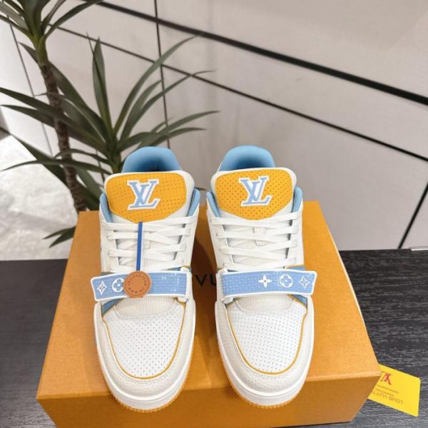 repliche,replica,perfette,siti di,affidabili,migliori siti,dove comprare,1:1,scarpe da ginnastica Sneakers LV Trainer di alta qualità, nuovo design con cinturino in velcro, stile da coppia, scarpe da ginnastica casual invernali, scarpe da skateboard (RV1I5)