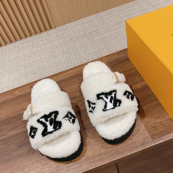repliche,replica,perfette,siti di,affidabili,migliori siti,dove comprare,1:1,scarpe da ginnastica Pantofole basse in lana Louis Vuitton Paseo Comfort (2VV25)