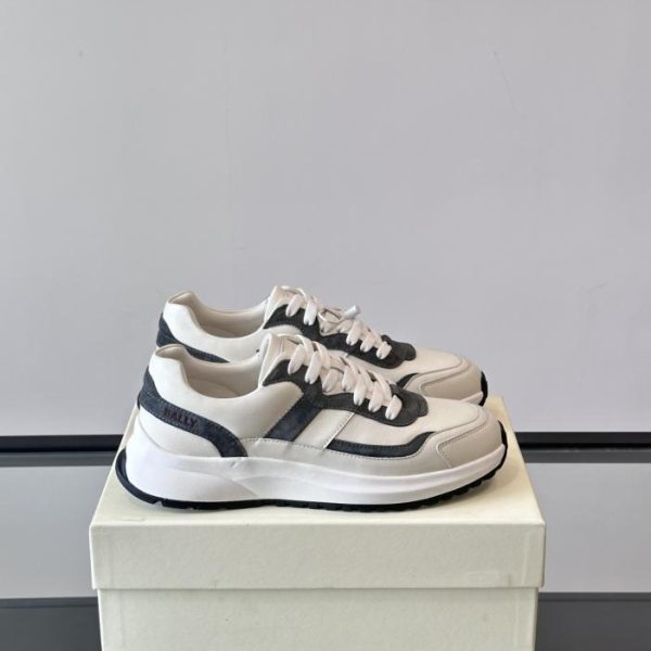 repliche,replica,perfette,siti di,affidabili,migliori siti,dove comprare,1:1,scarpe da ginnastica Contatore / Bally New Scarpe sportive con plateau in pelle da uomo (05H12)