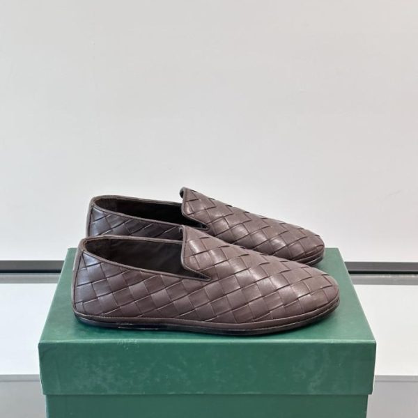 repliche,replica,perfette,siti di,affidabili,migliori siti,dove comprare,1:1,scarpe da ginnastica Contatore / Nuovi mocassini casual slip-on da uomo BV con suola in vera pelle, realizzati in morbida pelle di vitello e intrecciati a mano (DVZ0V)