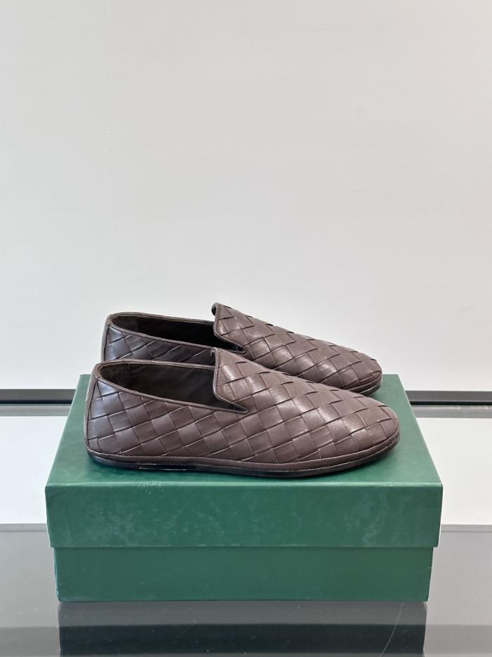 repliche,replica,perfette,siti di,affidabili,migliori siti,dove comprare,1:1,scarpe da ginnastica Contatore / Nuovi mocassini casual slip-on da uomo BV con suola in vera pelle, realizzati in morbida pelle di vitello e intrecciati a mano (DVZ0V)