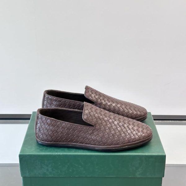 repliche,replica,perfette,siti di,affidabili,migliori siti,dove comprare,1:1,scarpe da ginnastica Contatore / Nuovi mocassini casual slip-on da uomo BV con suola in vera pelle, realizzati in morbida pelle di vitello e intrecciati a mano (WKM4I)