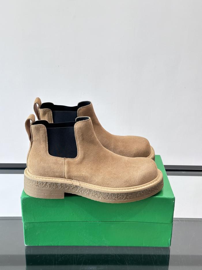 repliche,replica,perfette,siti di,affidabili,migliori siti,dove comprare,1:1,scarpe da ginnastica Contatore / Stivaletti Chelsea Haddock di Bottega Veneta per coppie, in pelle scamosciata (TQC8C)