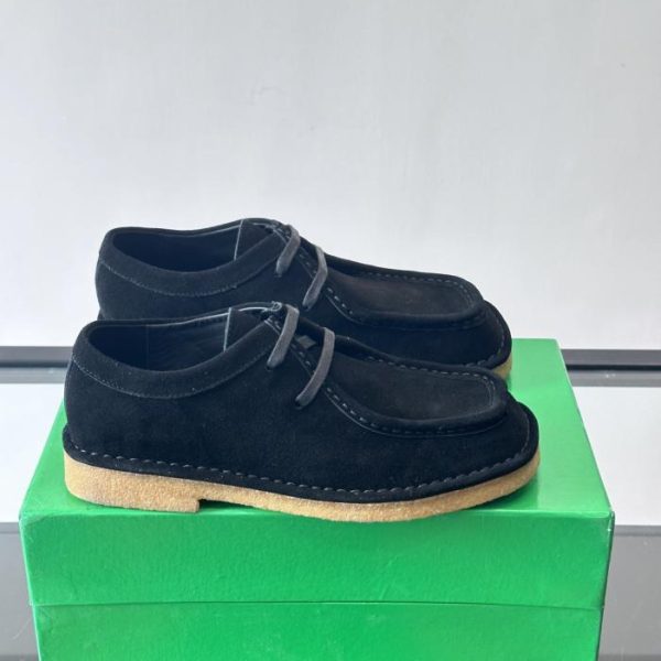repliche,replica,perfette,siti di,affidabili,migliori siti,dove comprare,1:1,scarpe da ginnastica Contatore / Scarpe Derby da uomo Bottega Veneta con suola sottile, in pelle scamosciata di alta qualità (U5USF)