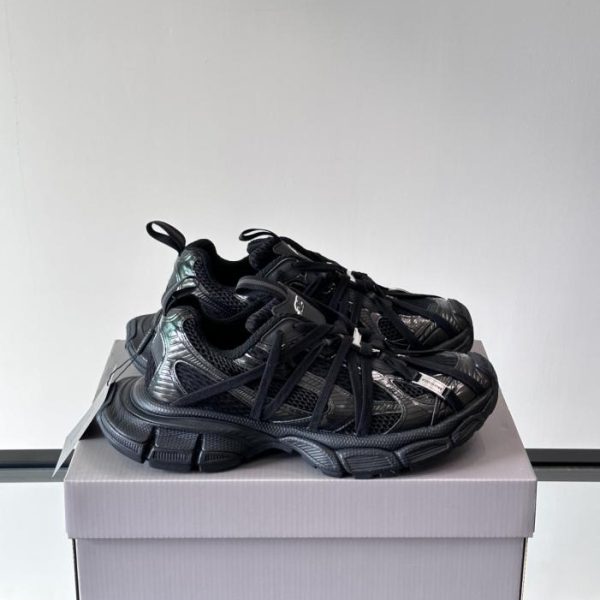 Contatore / Scarpe casual comode e versatili Balenciaga 3XL Extreme Lace con lacci e mesh anticato (OUBGV)
