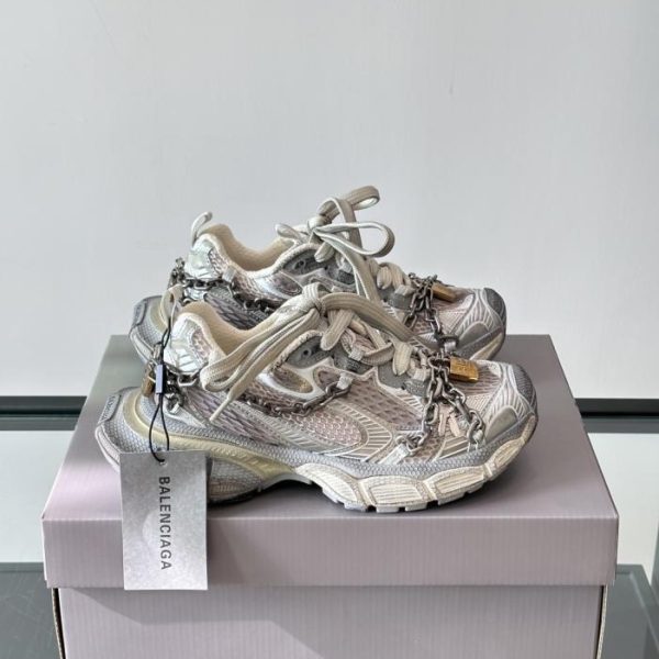 repliche,replica,perfette,siti di,affidabili,migliori siti,dove comprare,1:1,scarpe da ginnastica Contatore / Balenciaga 3XL con catena completamente nera Balenciaga 16a generazione MONDAY sneakers nere spesse (N27QT)