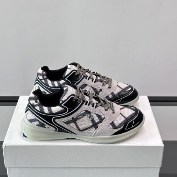 repliche,replica,perfette,siti di,affidabili,migliori siti,dove comprare,1:1,scarpe da ginnastica Contatore / Scarpe Burberry Matrix, motivo a quadri classico con design patchwork misto (0FH26)