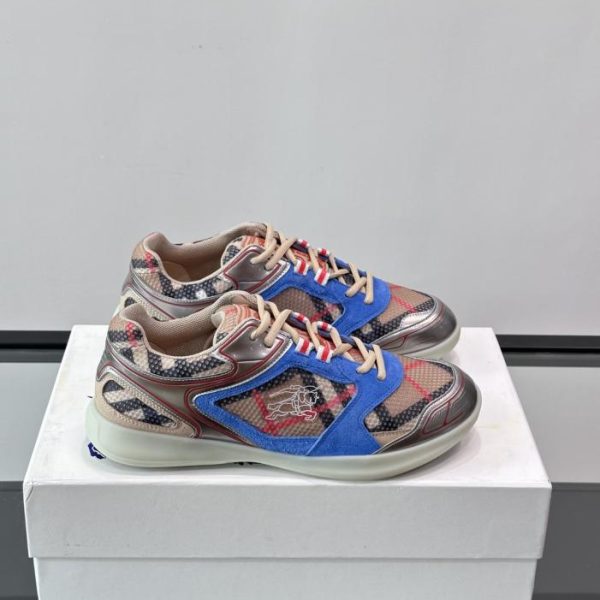 repliche,replica,perfette,siti di,affidabili,migliori siti,dove comprare,1:1,scarpe da ginnastica Contatore / Scarpe Burberry Matrix, motivo a quadri classico con design patchwork misto (BBJ9U)
