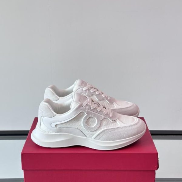 repliche,replica,perfette,siti di,affidabili,migliori siti,dove comprare,1:1,scarpe da ginnastica Contatore / Nuove sneakers casual da uomo Ferragamo in mesh traspirante e pelle di vitello (95R2V)