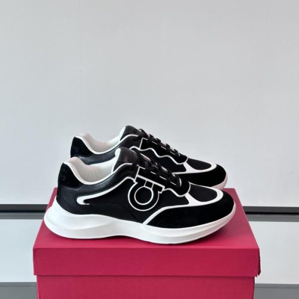 repliche,replica,perfette,siti di,affidabili,migliori siti,dove comprare,1:1,scarpe da ginnastica Contatore / Nuove sneakers casual da uomo Ferragamo in mesh traspirante e pelle di vitello (U57HH)