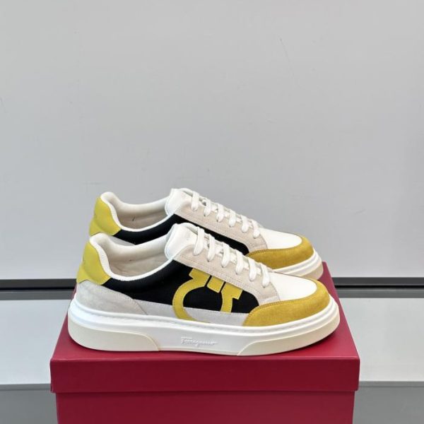 repliche,replica,perfette,siti di,affidabili,migliori siti,dove comprare,1:1,scarpe da ginnastica Contatore / Le nuove sneakers casual patchwork da uomo di Ferragamo (MONRS)