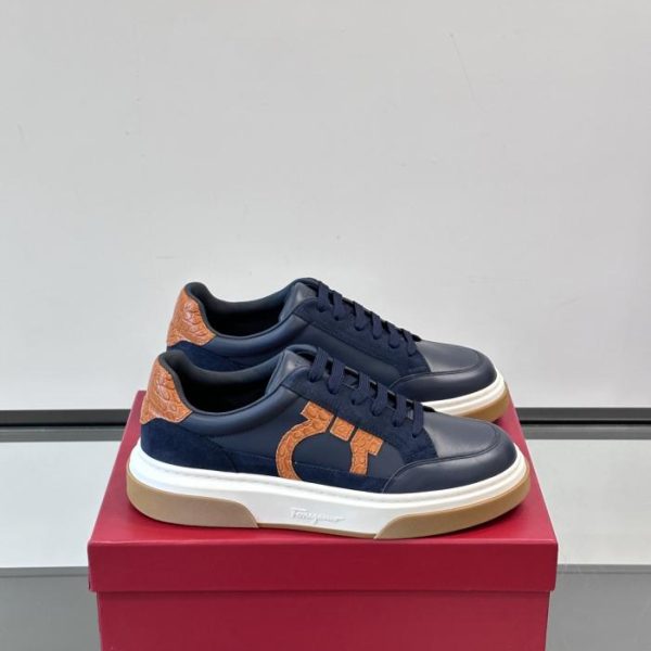 repliche,replica,perfette,siti di,affidabili,migliori siti,dove comprare,1:1,scarpe da ginnastica Contatore / Le nuove sneakers casual patchwork da uomo di Ferragamo (WLYIQ)