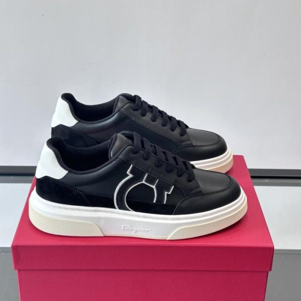 repliche,replica,perfette,siti di,affidabili,migliori siti,dove comprare,1:1,scarpe da ginnastica Contatore / Ferragamo Gancini Sneakers da uomo, Sneakers basse (O212S)