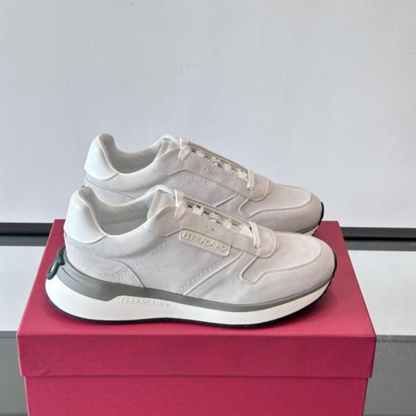 Contatore / Sneakers casual da uomo Ferragamo in morbida pelle di vitello (ADTJQ)