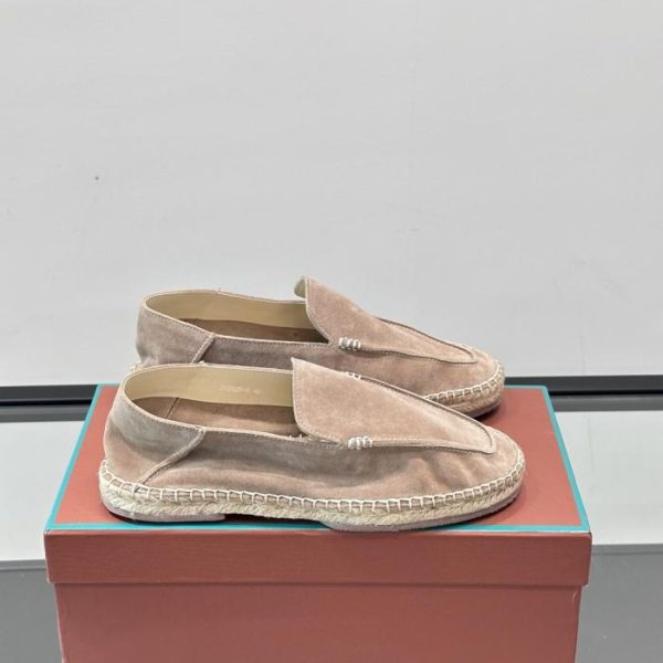 repliche,replica,perfette,siti di,affidabili,migliori siti,dove comprare,1:1,scarpe da ginnastica Contatore / Mocassini espadrillas classici in pelle scamosciata Loro Piana (492XH)