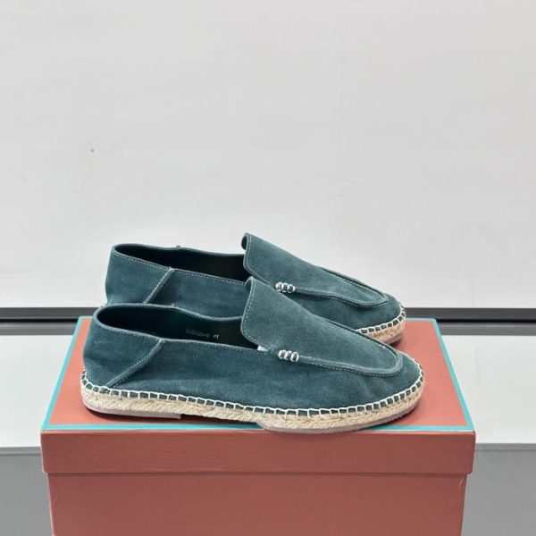 repliche,replica,perfette,siti di,affidabili,migliori siti,dove comprare,1:1,scarpe da ginnastica Contatore / Mocassini espadrillas classici in pelle scamosciata Loro Piana (4WEK0)