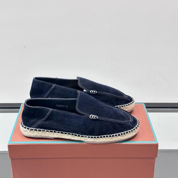repliche,replica,perfette,siti di,affidabili,migliori siti,dove comprare,1:1,scarpe da ginnastica Contatore / Mocassini espadrillas classici in pelle scamosciata Loro Piana (6BH18)