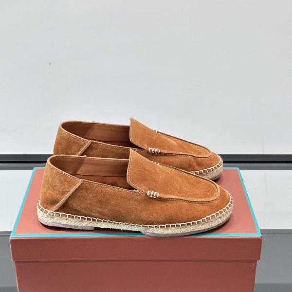 repliche,replica,perfette,siti di,affidabili,migliori siti,dove comprare,1:1,scarpe da ginnastica Contatore / Mocassini espadrillas classici in pelle scamosciata Loro Piana (IQGH6)