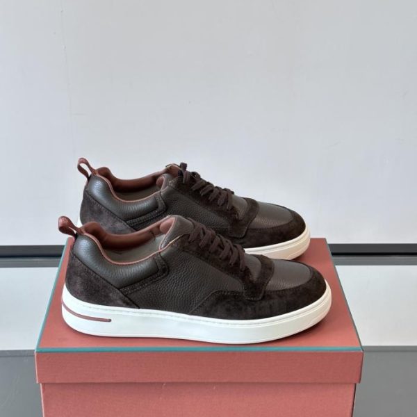 repliche,replica,perfette,siti di,affidabili,migliori siti,dove comprare,1:1,scarpe da ginnastica Contatore / Loro Piana WeekendWalk – Nuove scarpe da ginnastica con plateau da uomo, scarpe casual con lacci (9V2UL)