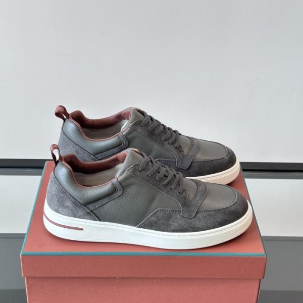 repliche,replica,perfette,siti di,affidabili,migliori siti,dove comprare,1:1,scarpe da ginnastica Contatore / Loro Piana WeekendWalk – Nuove scarpe da ginnastica con plateau da uomo, scarpe casual con lacci (IB9I4)