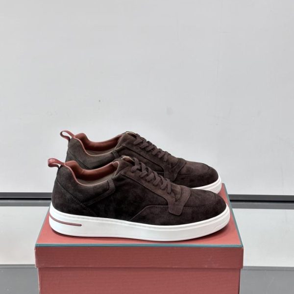 repliche,replica,perfette,siti di,affidabili,migliori siti,dove comprare,1:1,scarpe da ginnastica Contatore / Loro Piana WeekendWalk – Nuove scarpe da ginnastica con plateau da uomo, scarpe casual con lacci (LL2BE)