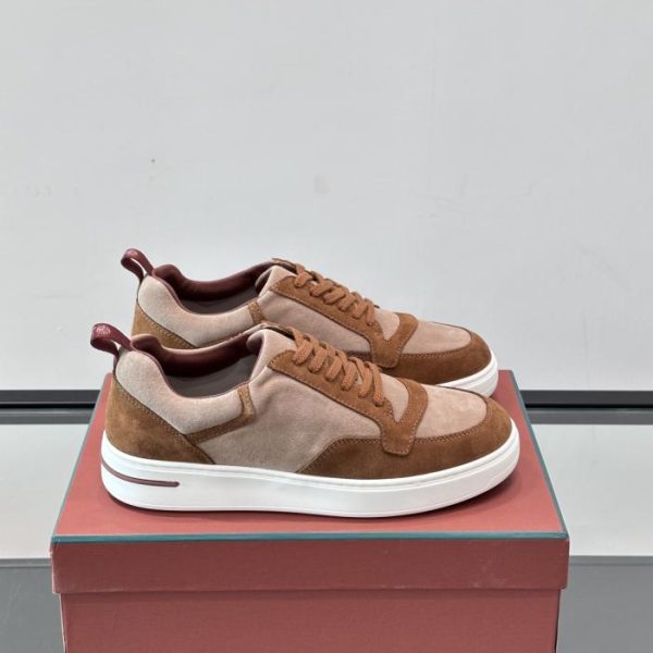 repliche,replica,perfette,siti di,affidabili,migliori siti,dove comprare,1:1,scarpe da ginnastica Contatore / Loro Piana WeekendWalk – Nuove scarpe da ginnastica con plateau da uomo, scarpe casual con lacci (V6HTH)