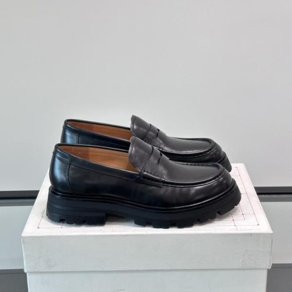 Contatore / Scarpe da uomo in pelle con plateau Alexander McQueen (0QV5J)