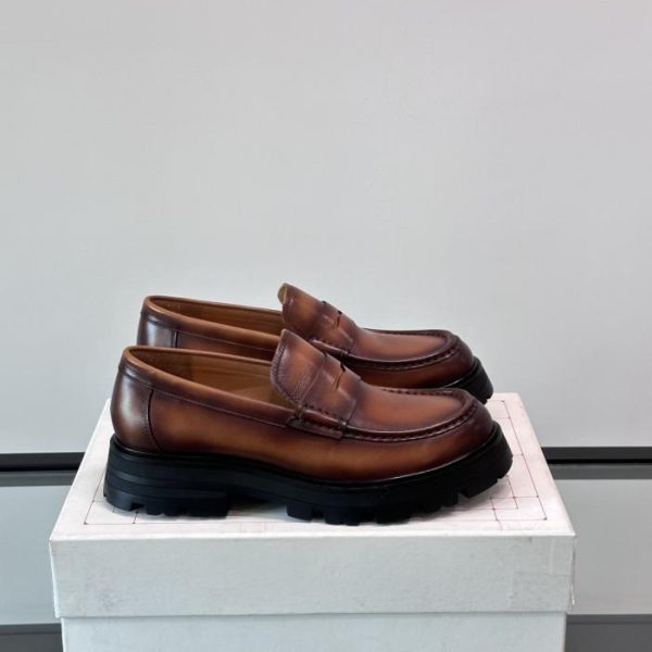repliche,replica,perfette,siti di,affidabili,migliori siti,dove comprare,1:1,scarpe da ginnastica Contatore / Scarpe da uomo in pelle con plateau Alexander McQueen (OB2MM)
