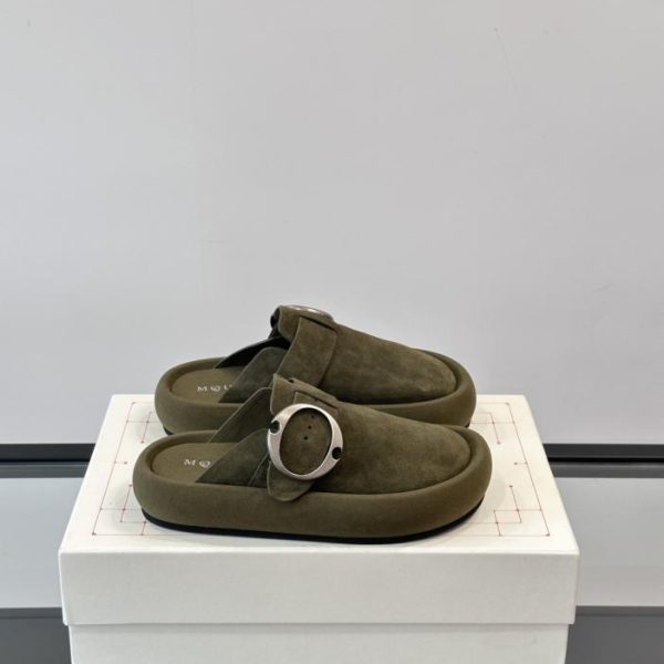 repliche,replica,perfette,siti di,affidabili,migliori siti,dove comprare,1:1,scarpe da ginnastica Contatore / Ciabatte Birkenstock con plateau della collezione Early Spring di Alexander McQueen (9BZC6)