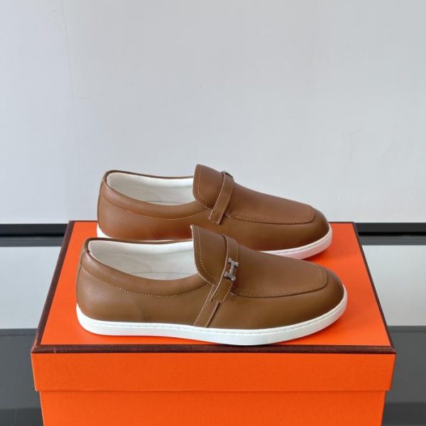 repliche,replica,perfette,siti di,affidabili,migliori siti,dove comprare,1:1,scarpe da ginnastica Contatore / Mocassini Hermes Kiddy, pelle di vitello e pelle di capra scamosciata, sneakers con lacci (AD1HX)
