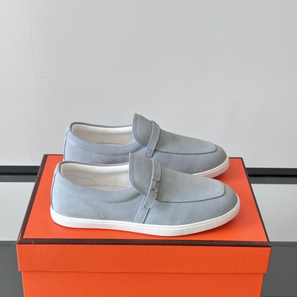repliche,replica,perfette,siti di,affidabili,migliori siti,dove comprare,1:1,scarpe da ginnastica Contatore / Mocassini Hermes Kiddy, in pelle di vitello e pelle di capra scamosciata, sneakers senza lacci (KSR4M)
