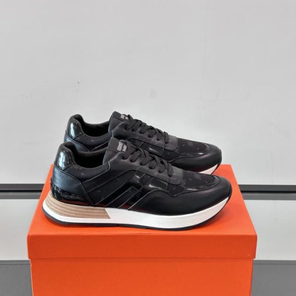 repliche,replica,perfette,siti di,affidabili,migliori siti,dove comprare,1:1,scarpe da ginnastica Contatore / Sneakers con plateau Hermes Hugo, scarpe casual da uomo (L8OU6)