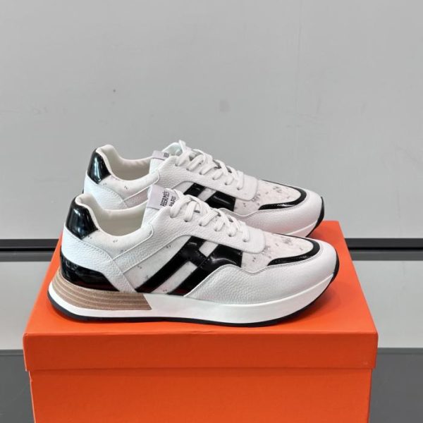 repliche,replica,perfette,siti di,affidabili,migliori siti,dove comprare,1:1,scarpe da ginnastica Contatore / Sneakers con plateau Hermes Hugo, scarpe casual da uomo (WBX53)