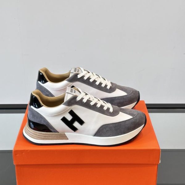 repliche,replica,perfette,siti di,affidabili,migliori siti,dove comprare,1:1,scarpe da ginnastica Contatore / Sneakers con plateau Hermes Hugo, scarpe casual da uomo (LK068)