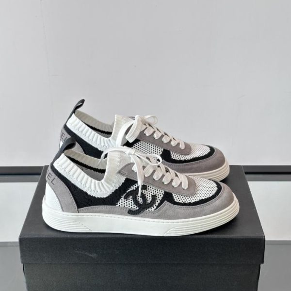 Contatore / Scarpe da corsa classiche CHANEL, sneakers casual da uomo in Flyknit monoblocco (FXDAA)